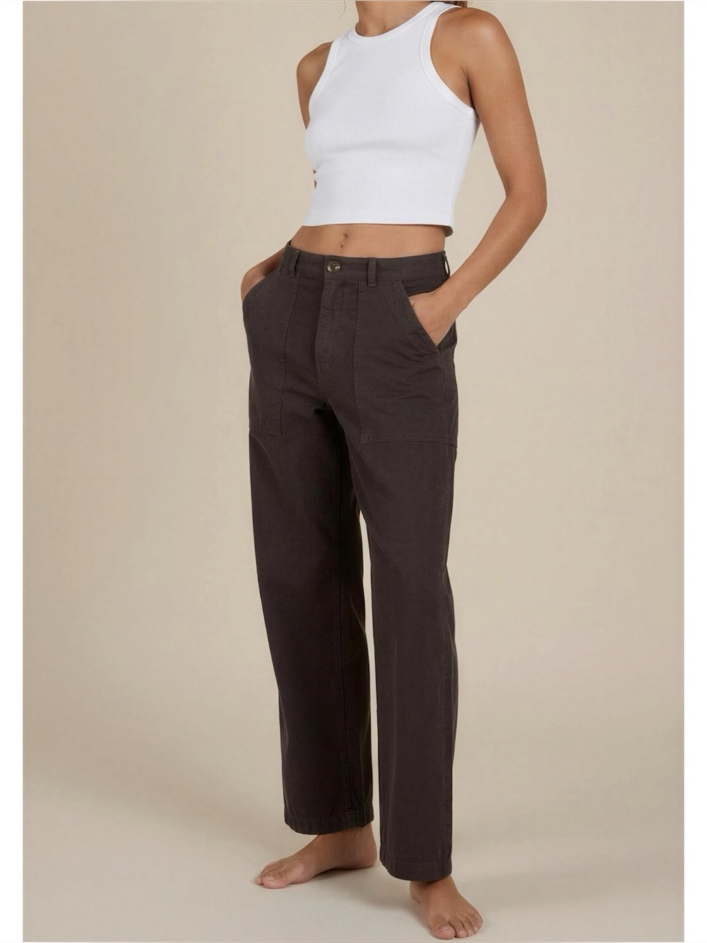 BIG BUD PRESS Work Pants, Espresso, 0XL (Long)